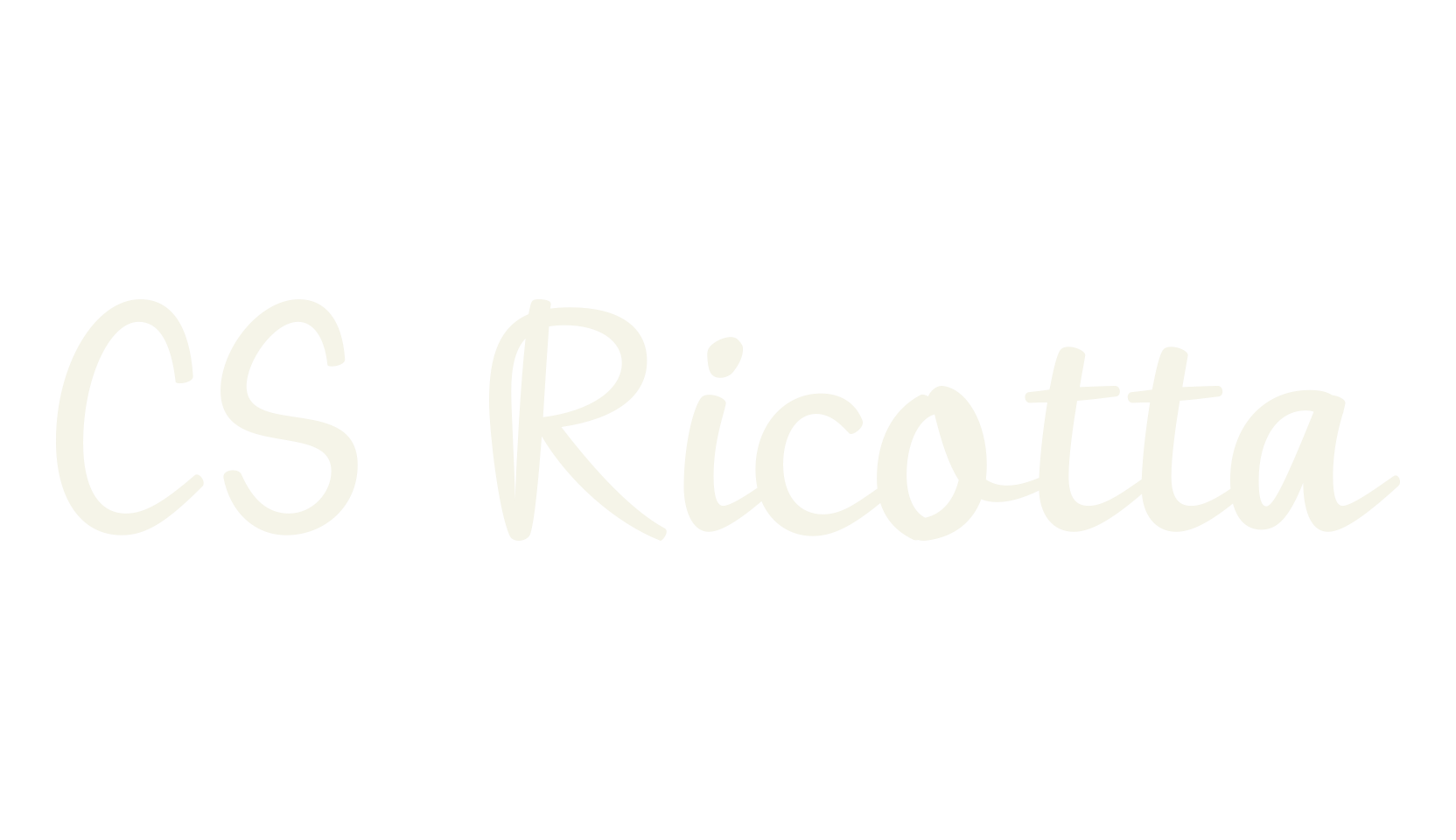 CS Ricotta, cursive font preview