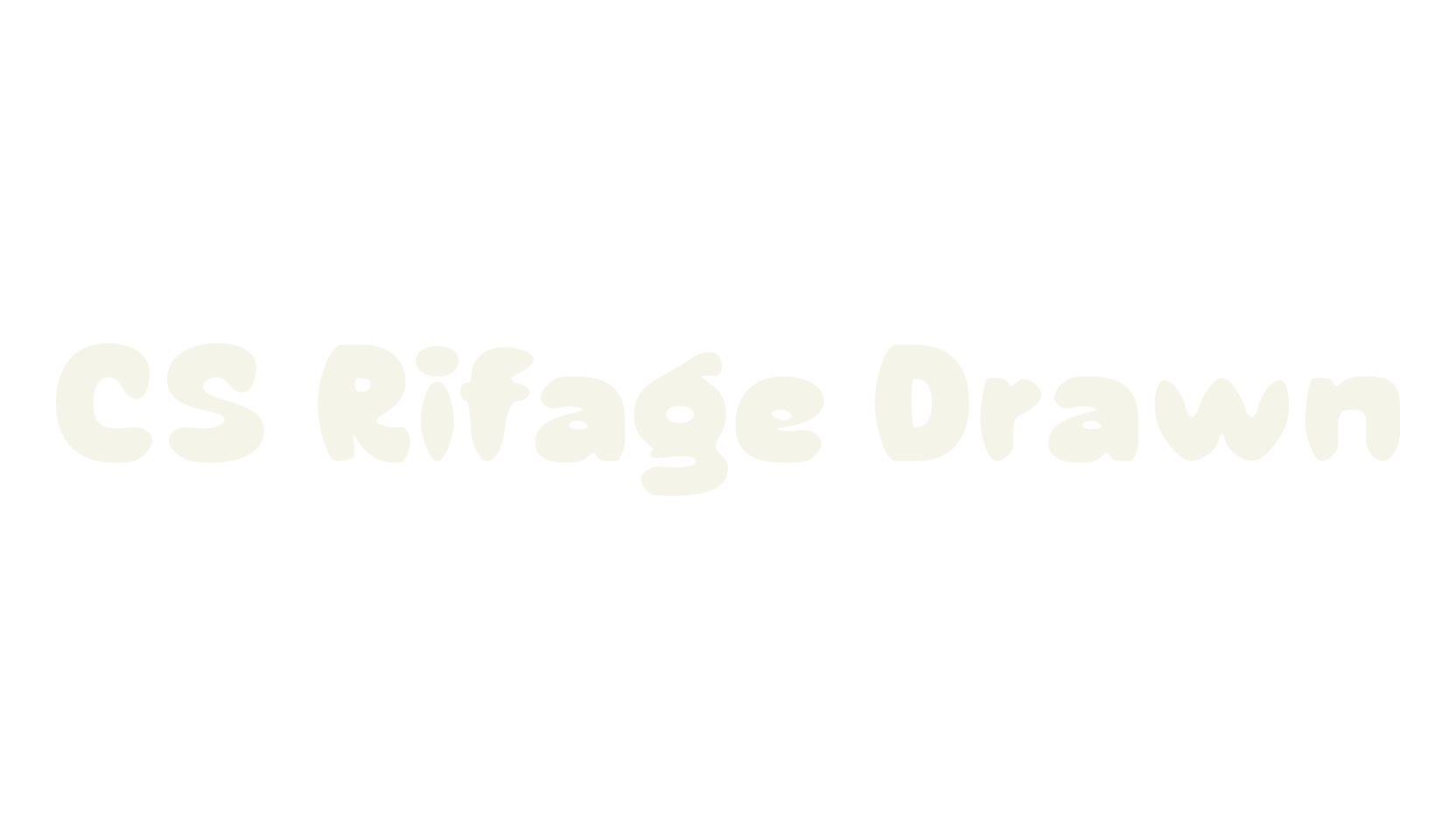 CS Rifage Drawn, bold font preview