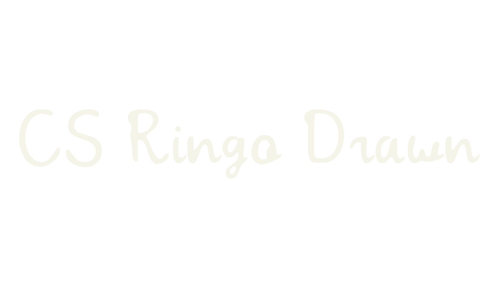 CS Ringo Drawn, logo font preview