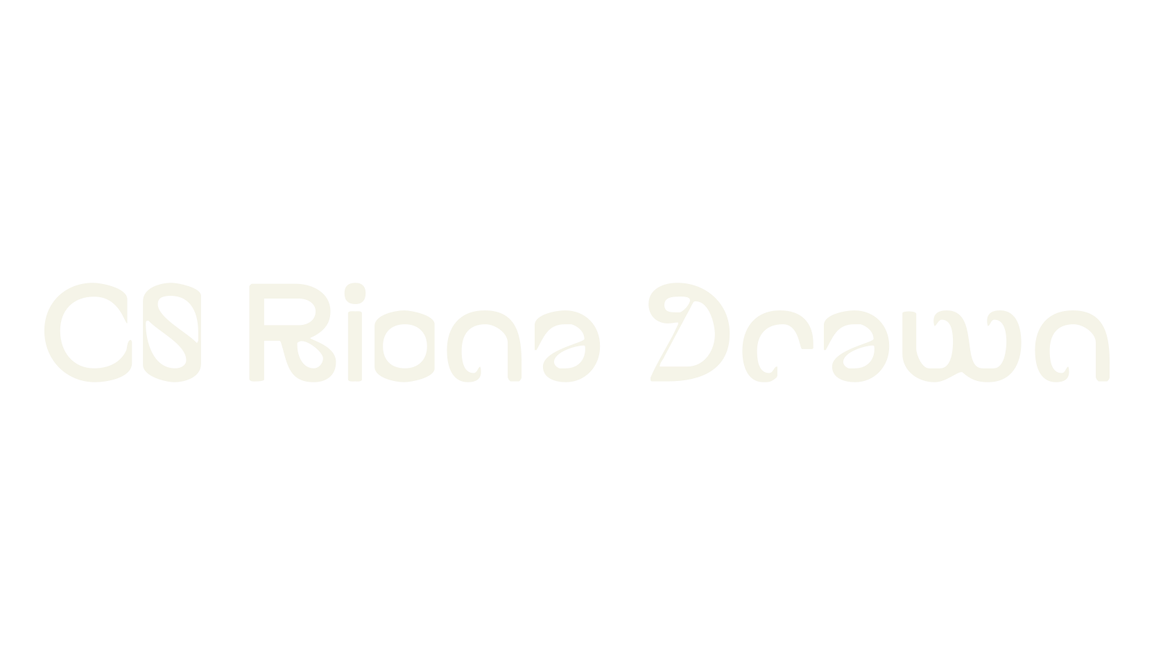 CS Riona Drawn, poster font preview