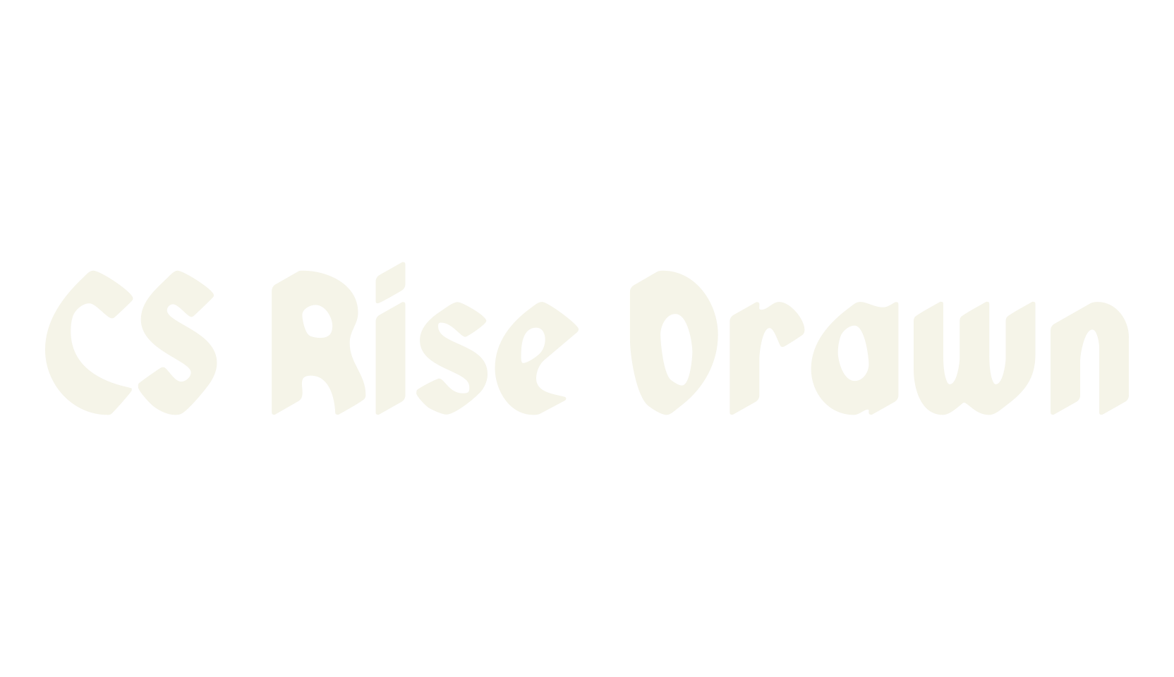 CS Rise Drawn, title font preview