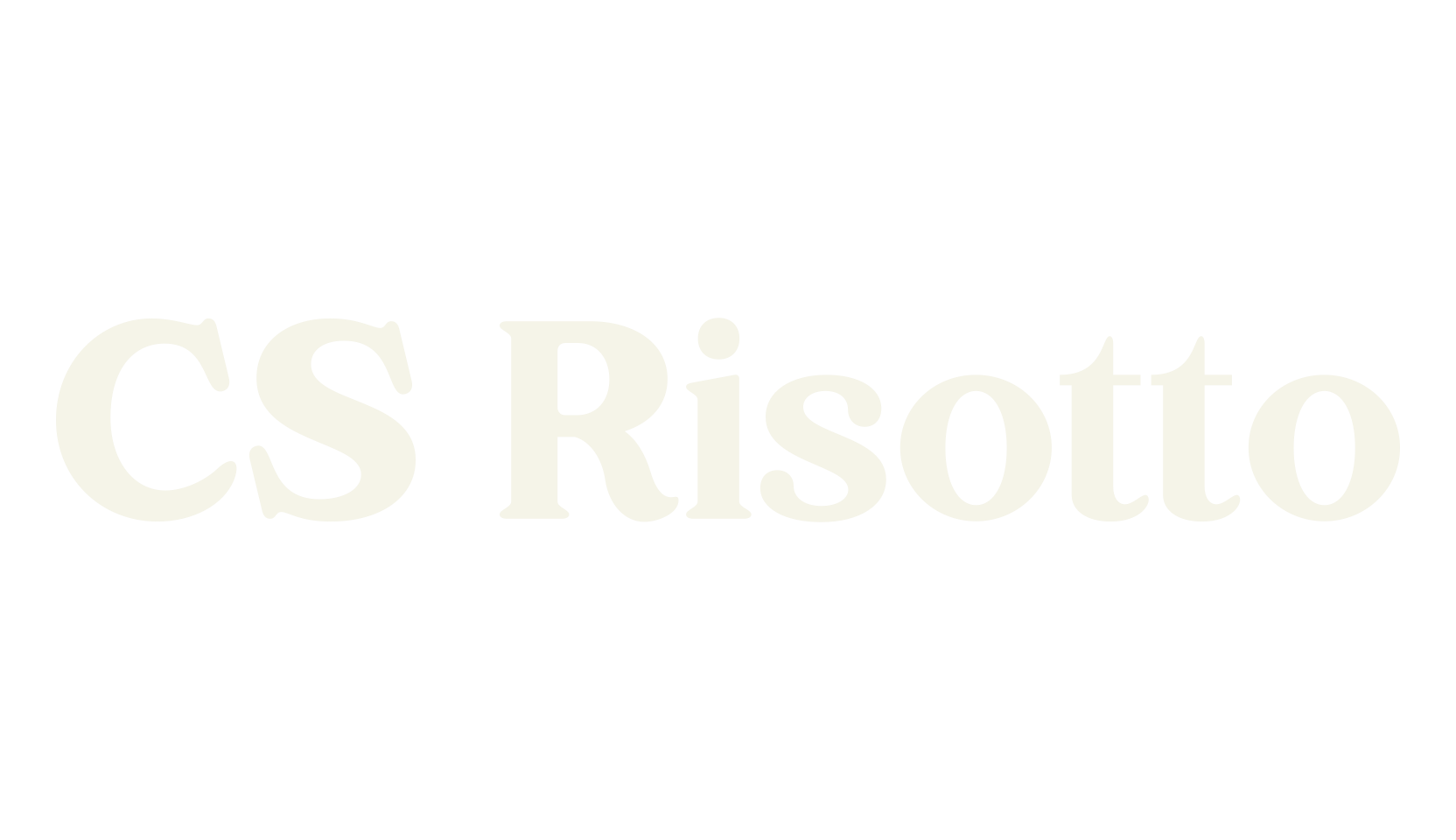 CS Risotto, logo font preview