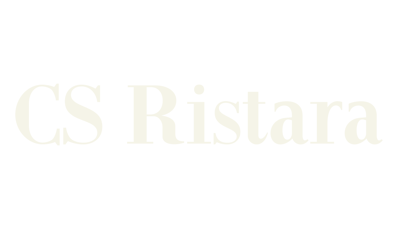 CS Ristara, logo font preview