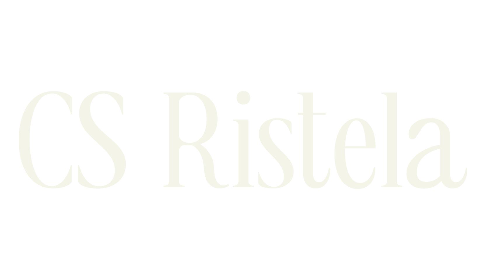 CS Ristela, elegant font preview