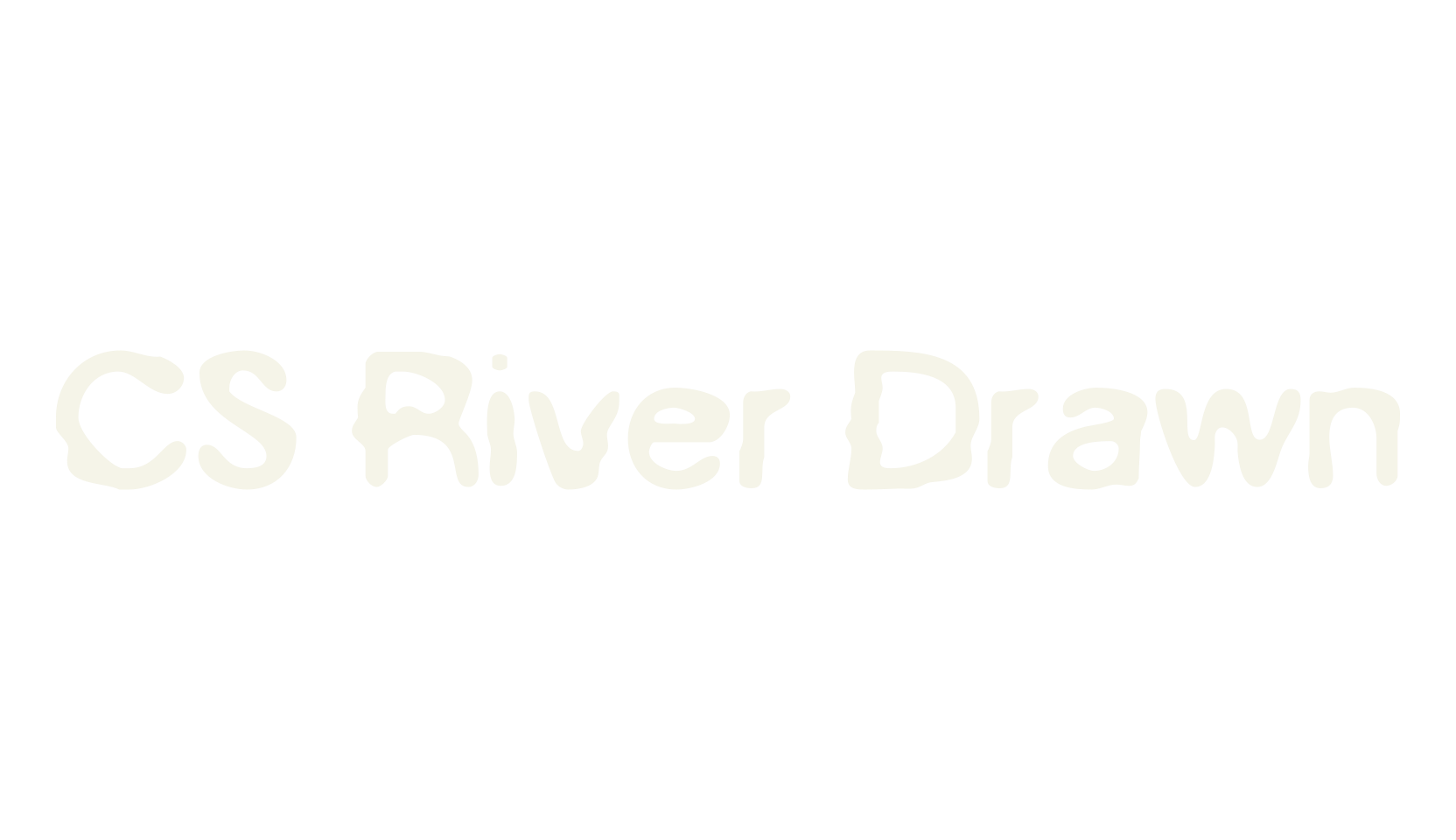 CS River Drawn, psychedelic font preview