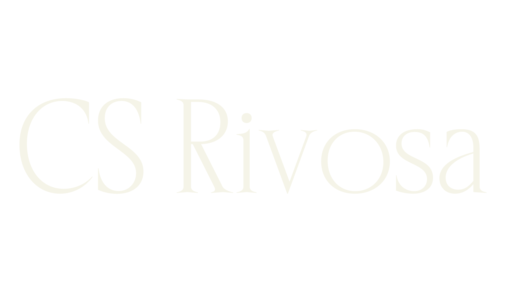 CS Rivosa, logo font preview