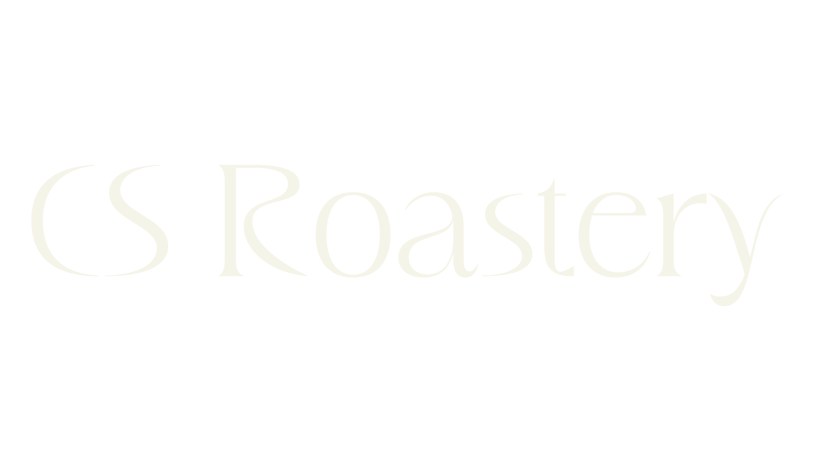 CS Roastery, modern font preview
