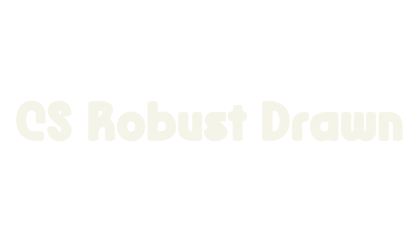 CS Robust Drawn, display market font preview