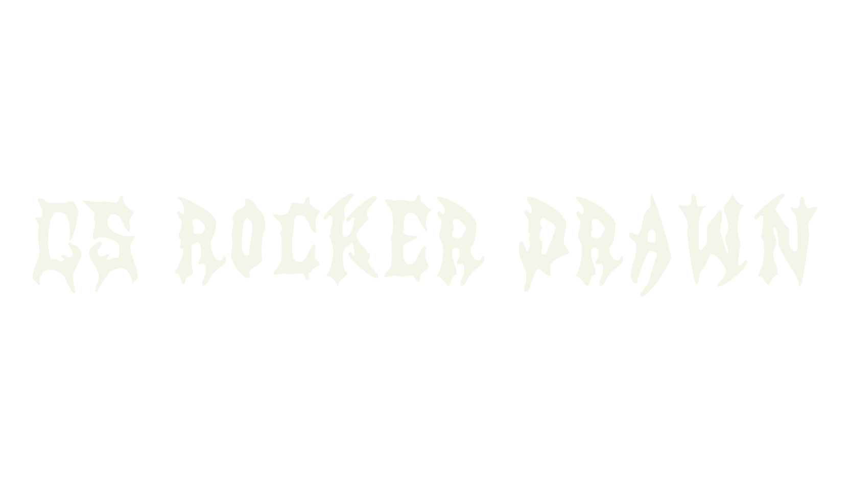 CS Rocker Drawn, black metal font preview