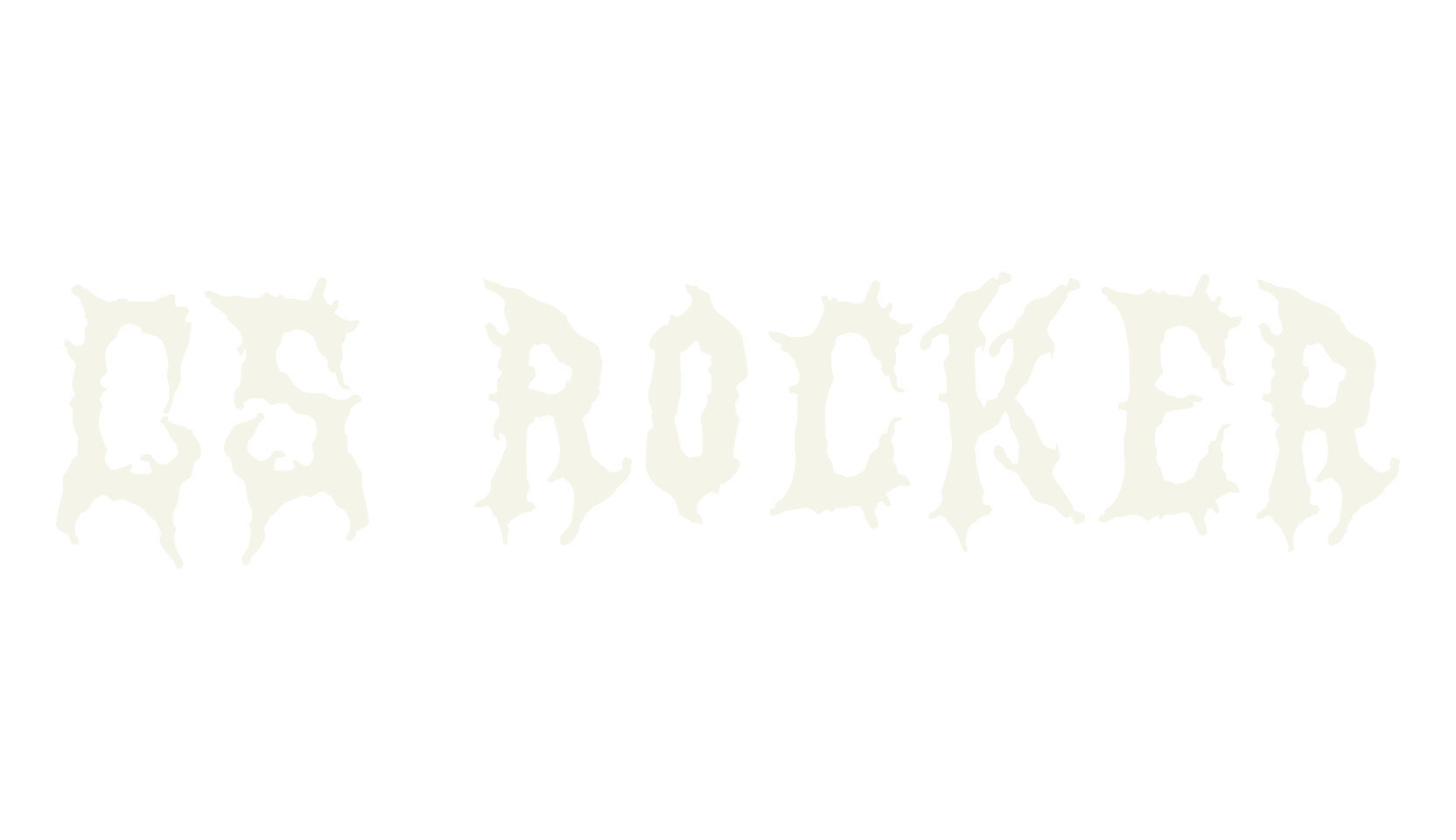 CS Rocker, black metal font preview