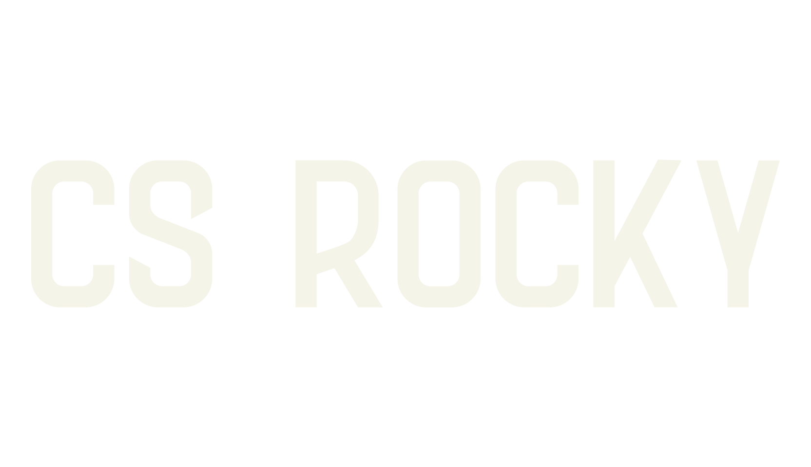 CS Rocky, logo font preview