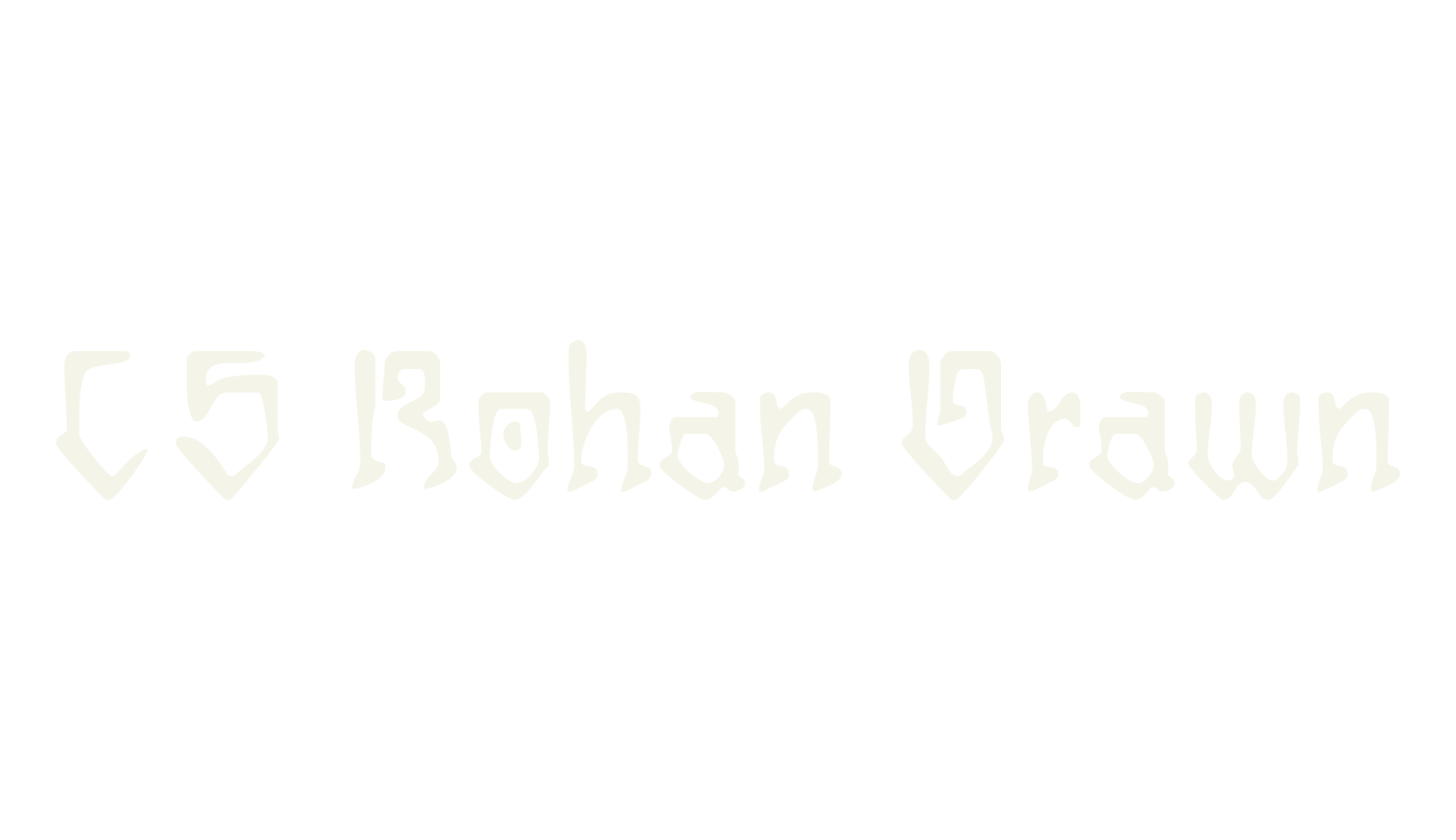 CS Rohan Drawn, chicano font preview