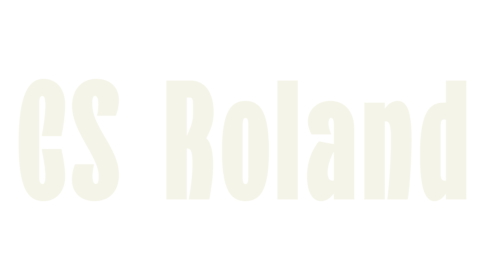 CS Roland, logo font preview