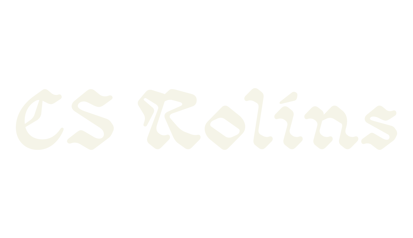 CS Rolins, album cover font preview