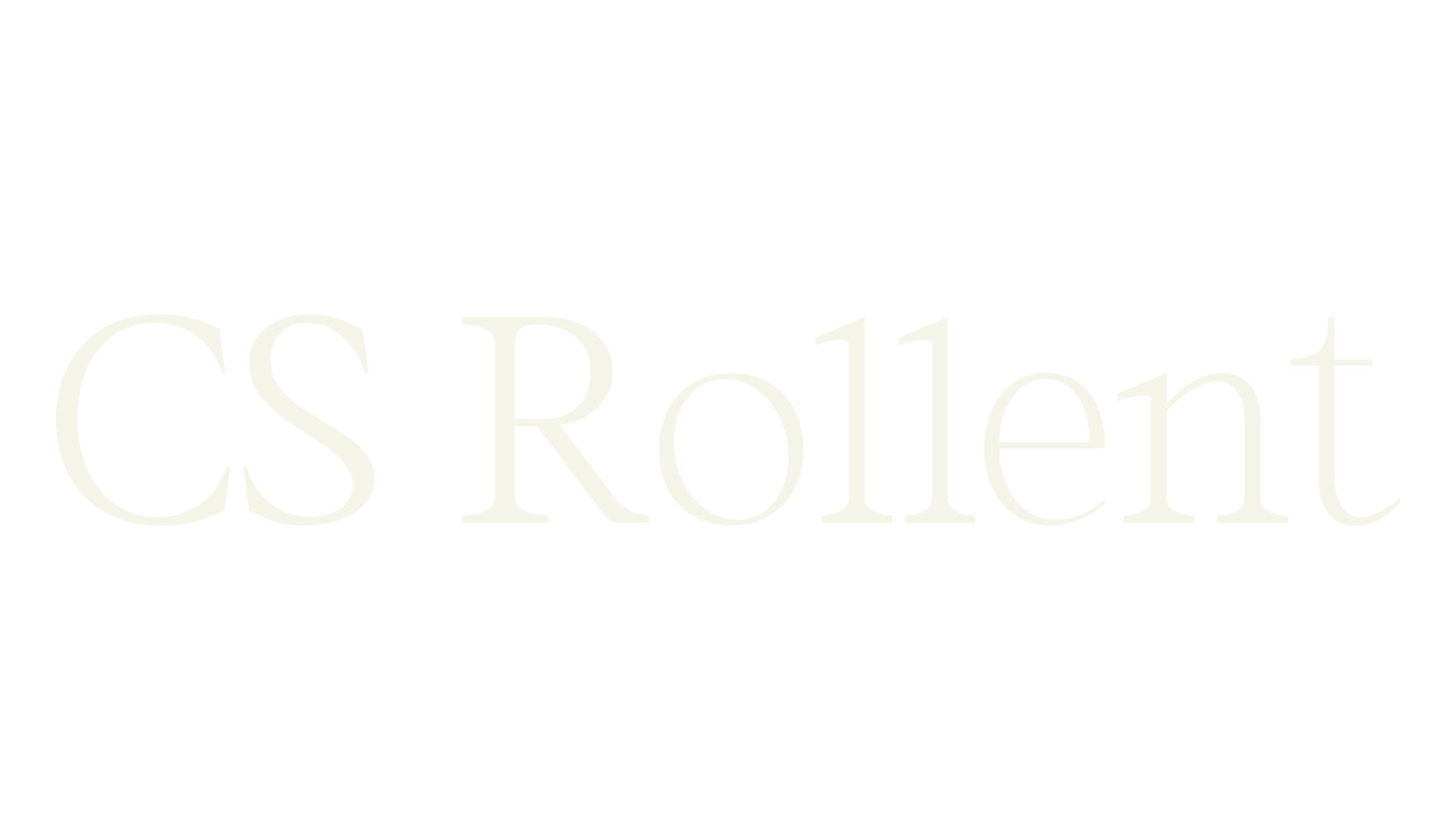 CS Rollent, logo font preview