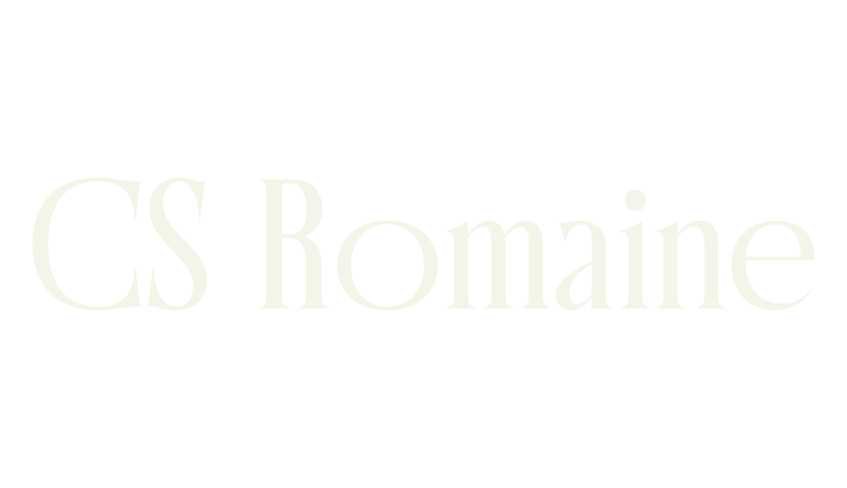 CS Romaine, elegant font preview