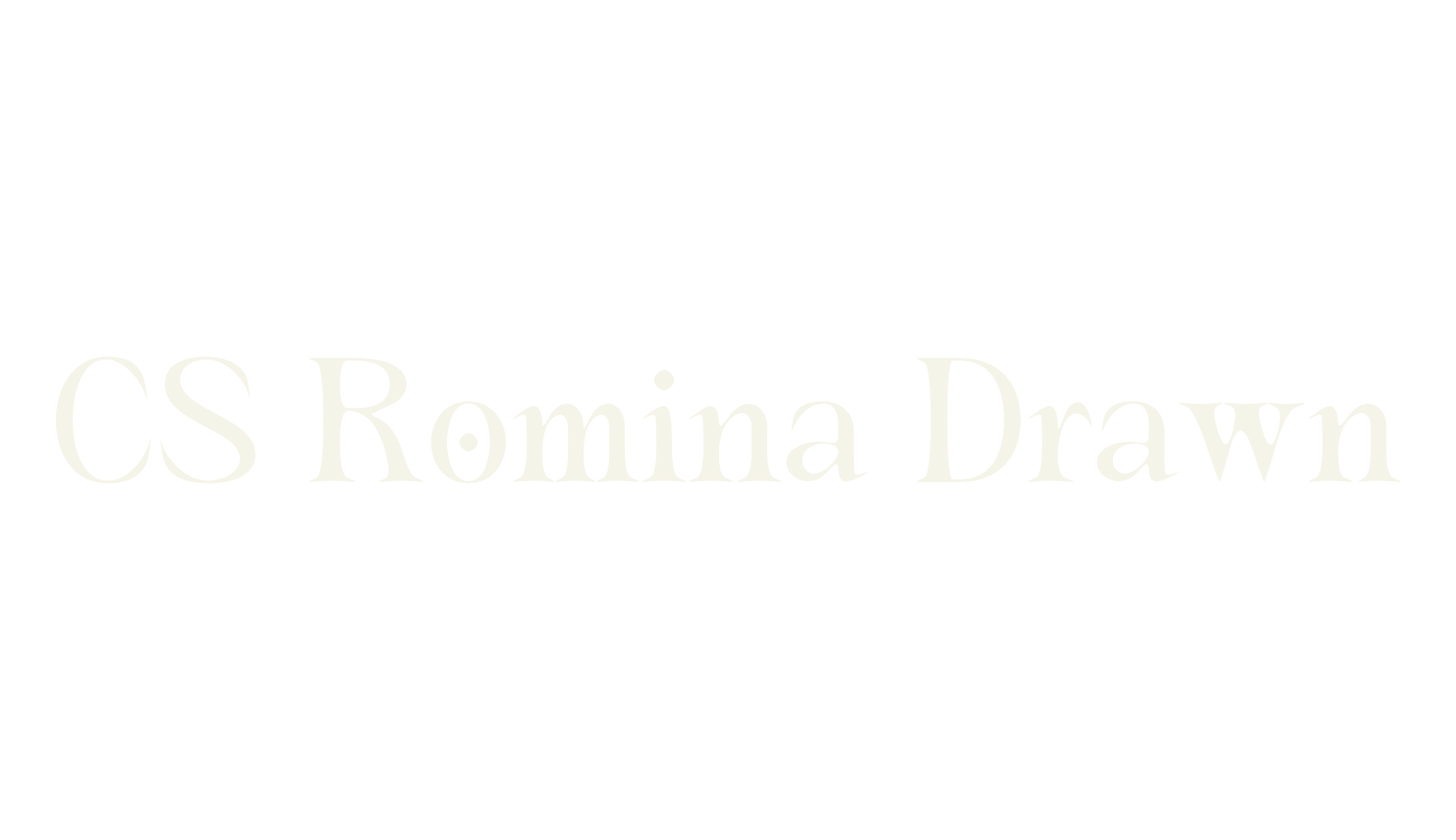 CS Romina Drawn, elegant font preview