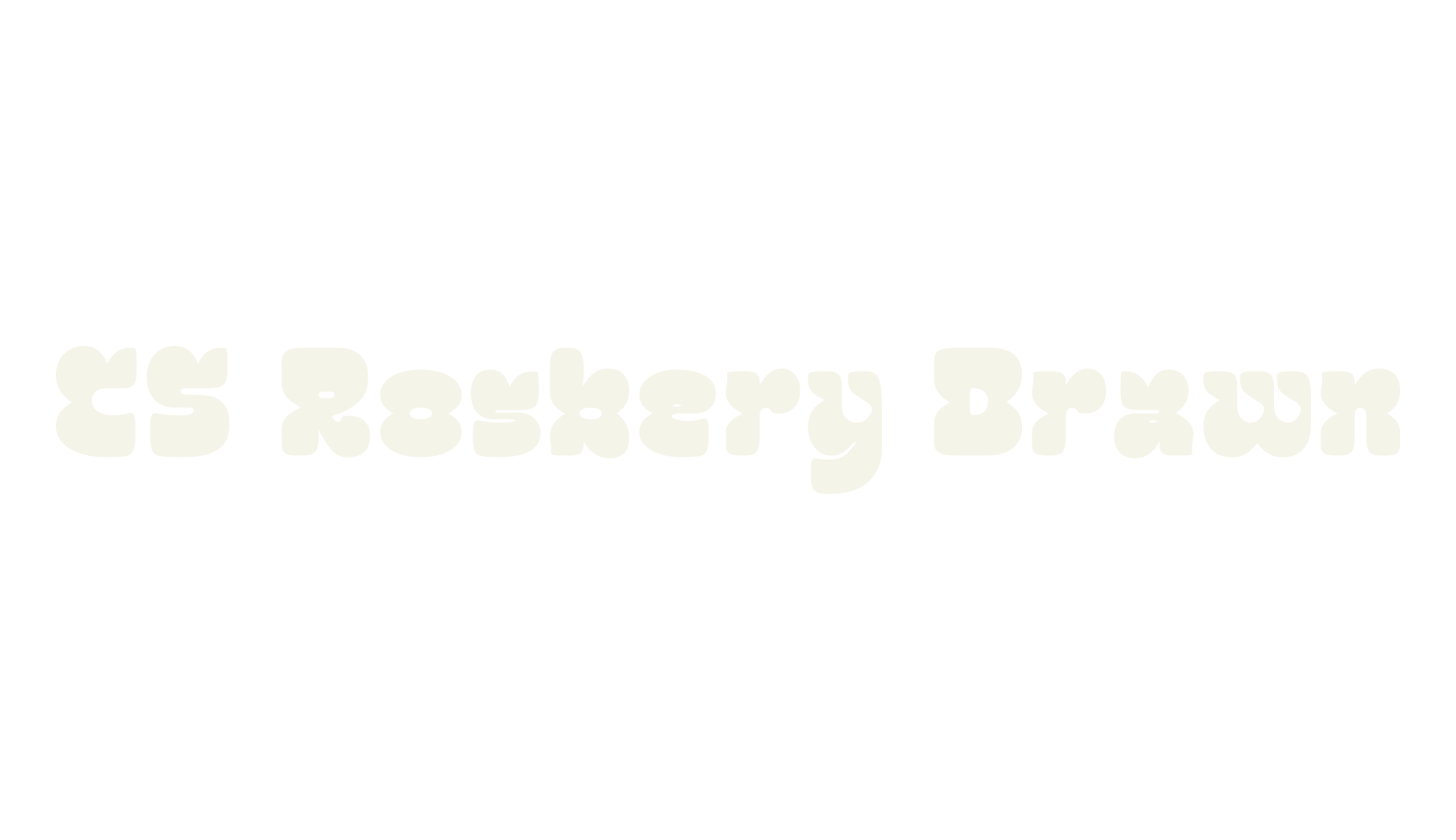 CS Rosbery Drawn, bold font preview
