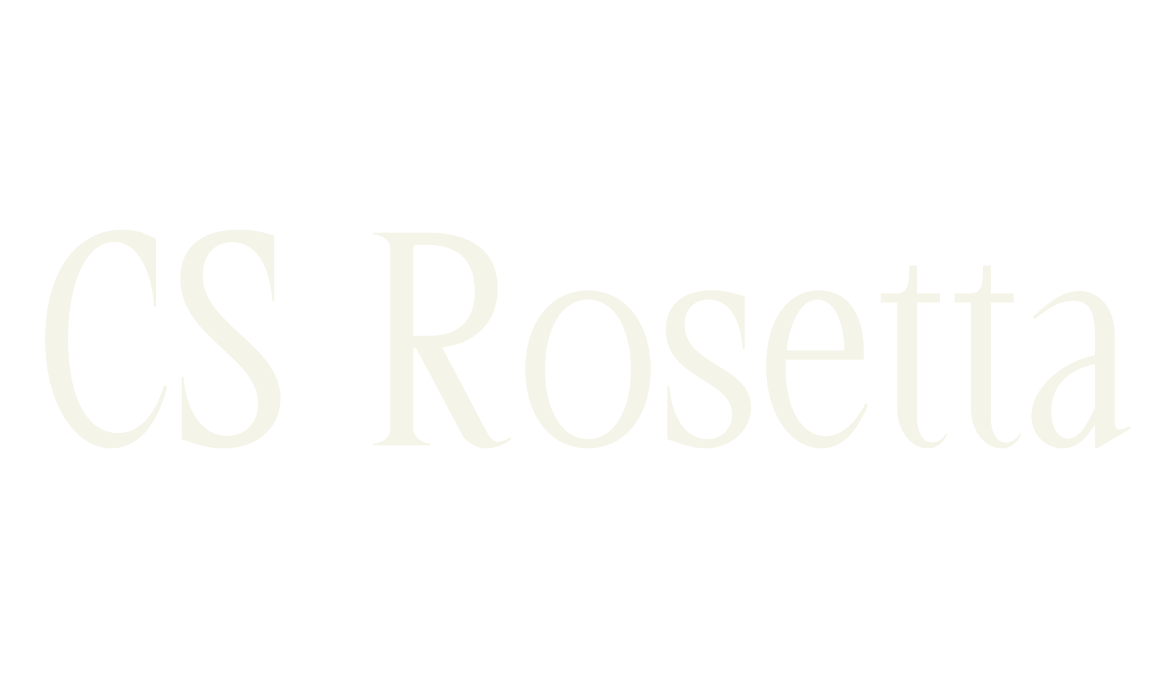 CS Rosetta, logo font preview