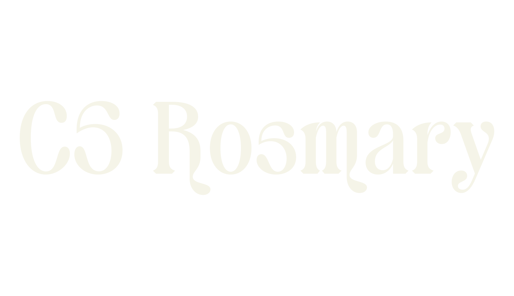 CS Rosmary, art deco font preview