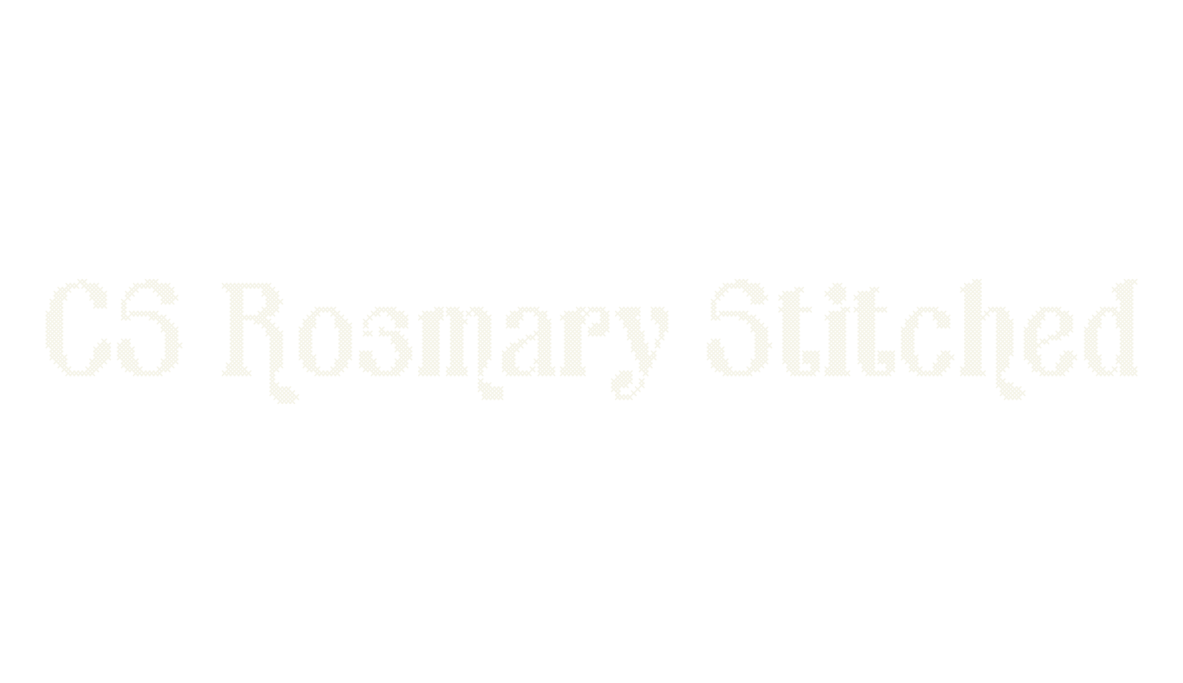 CS Rosmary Stitched, serif font preview