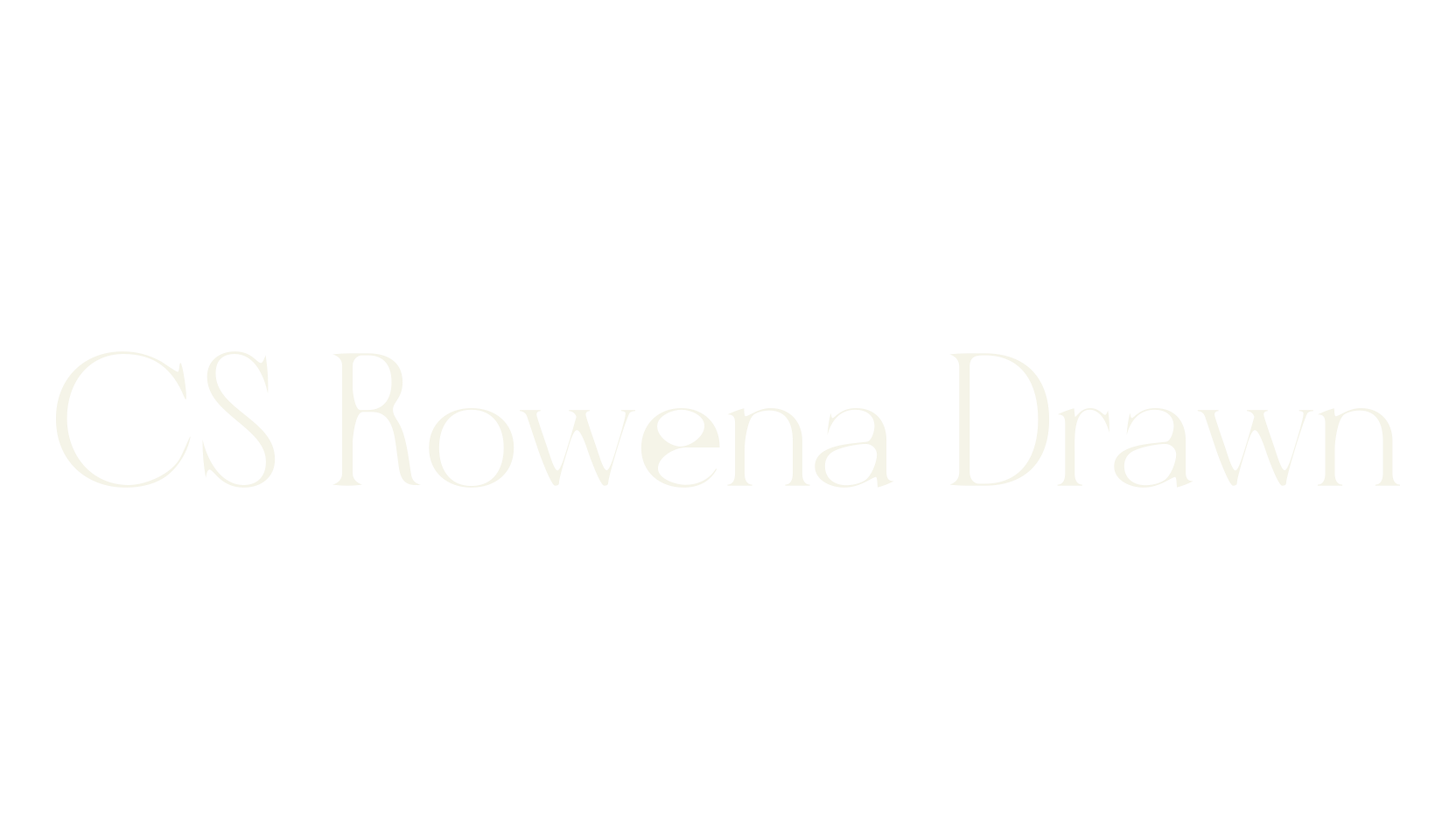 CS Rowena Drawn, logo font preview