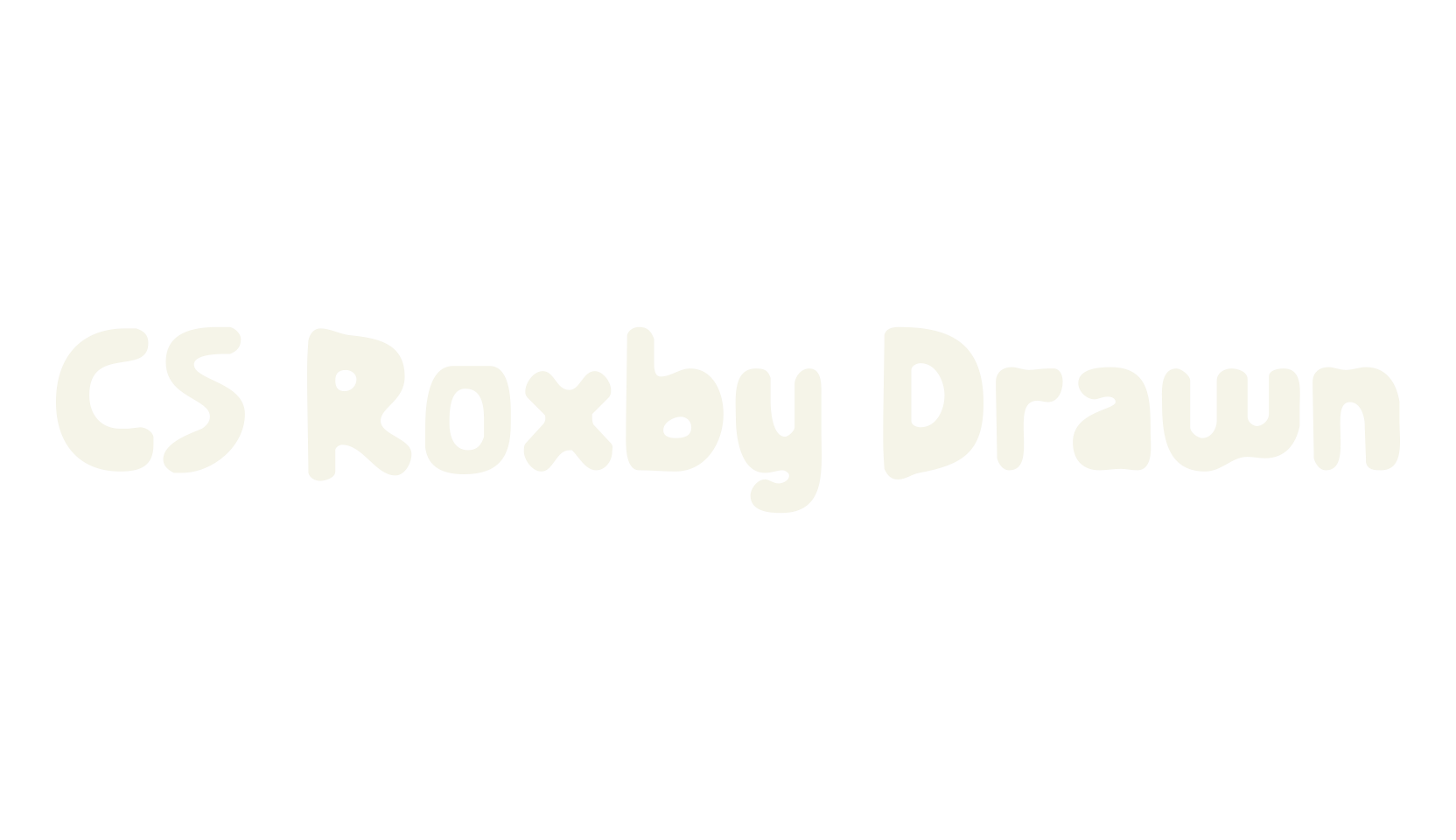 CS Roxby Drawn, hand drawn font preview