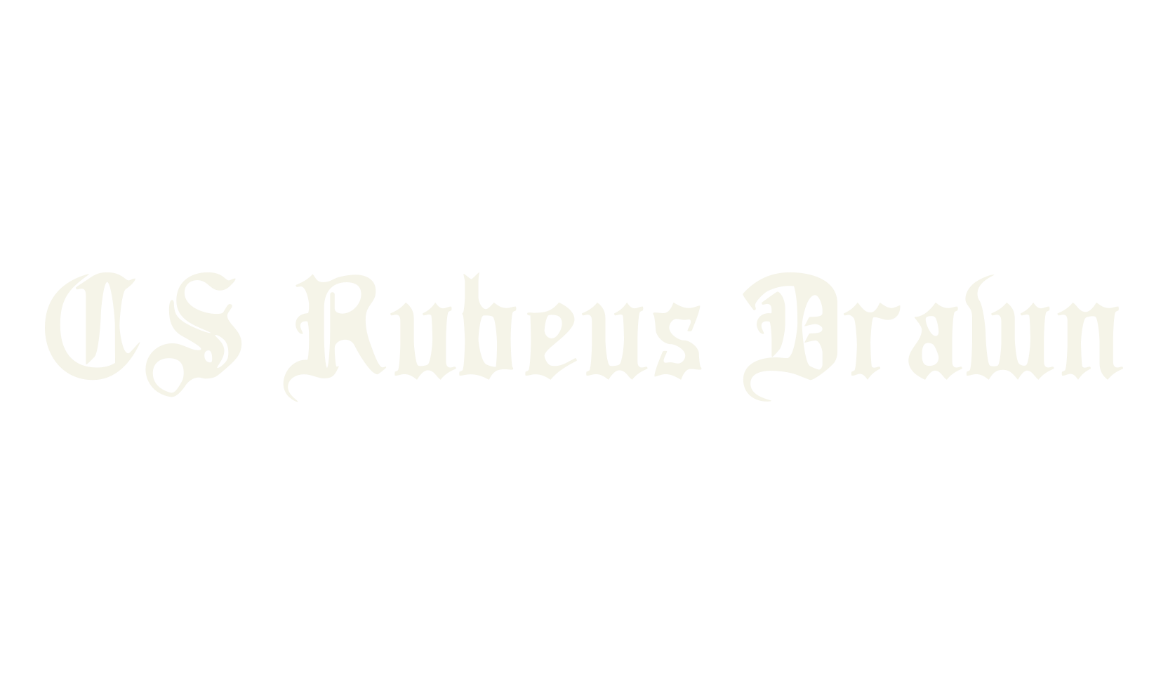 CS Rubeus Drawn, gothic font preview