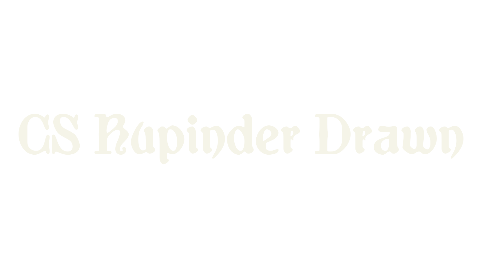 CS Rupinder Drawn, fantasy font preview