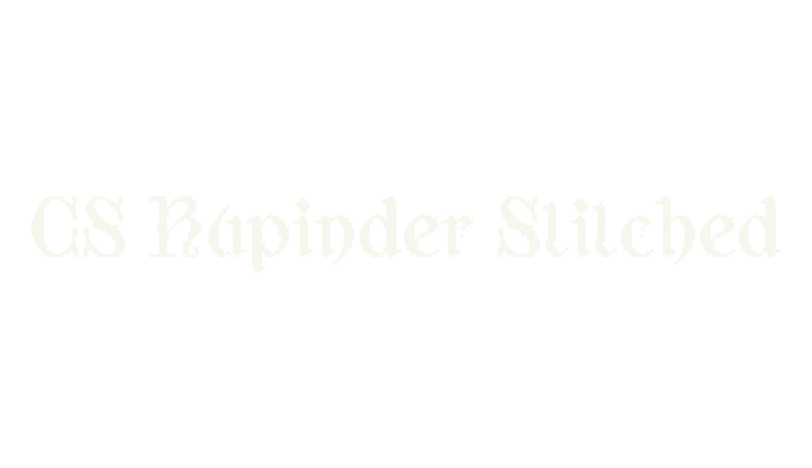 CS Rupinder Stitched, fantasy font preview