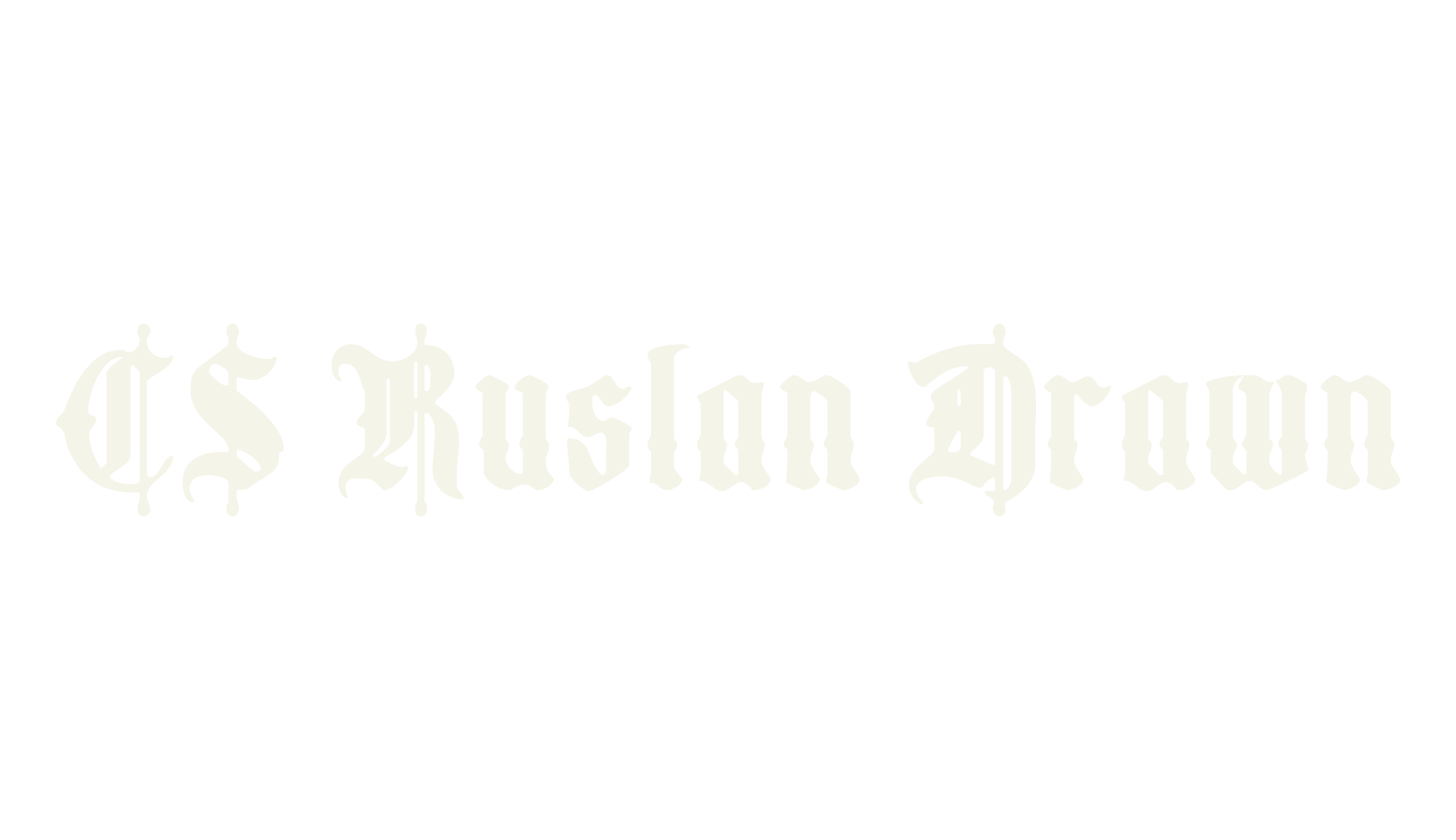CS Ruslan Drawn, fantasy font preview