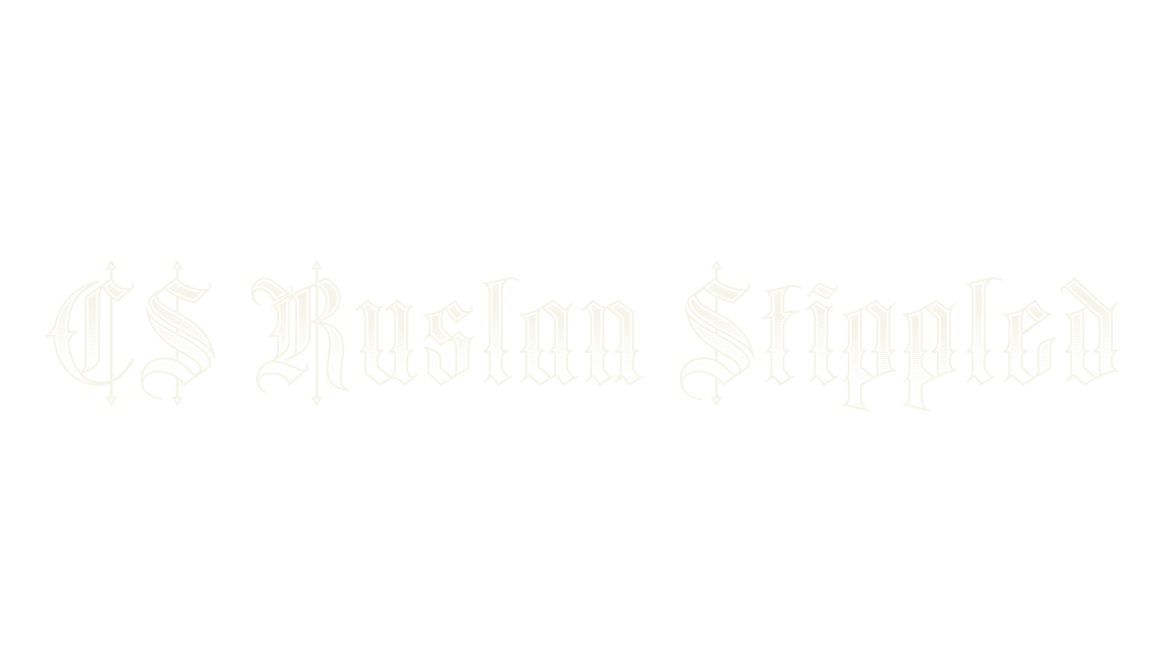 CS Ruslan Stippled, fantasy font preview