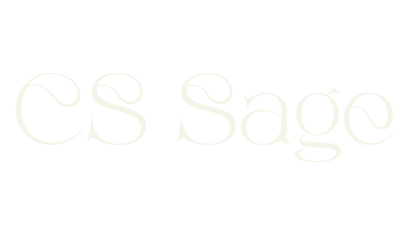 CS Sage, serif font preview