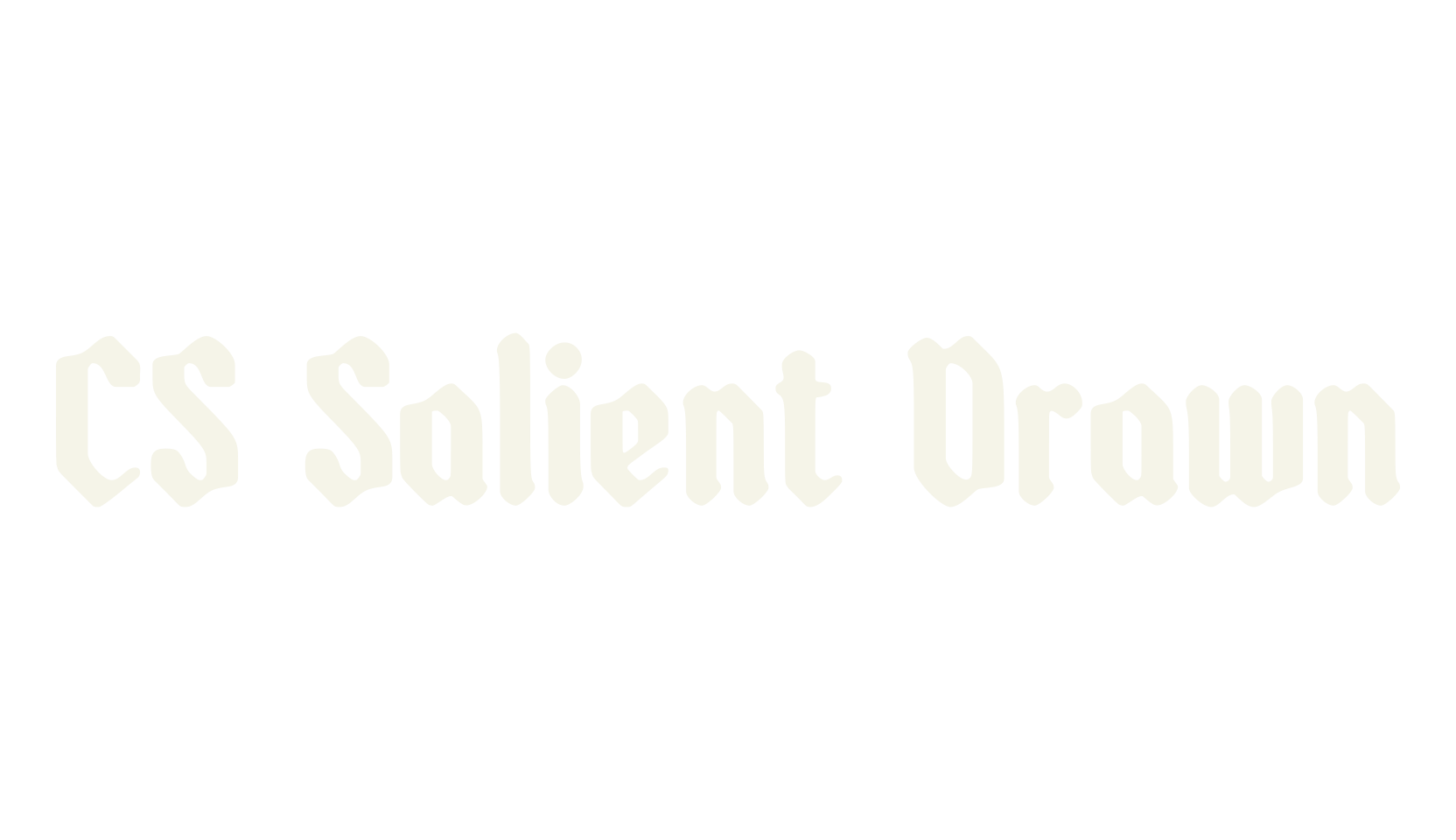 CS Salient Drawn, fantasy font preview
