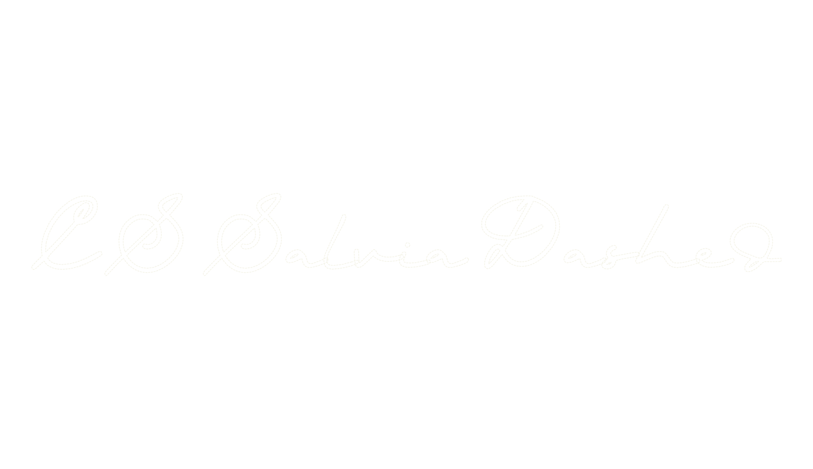 CS Salvia Dashed, fashion script font preview