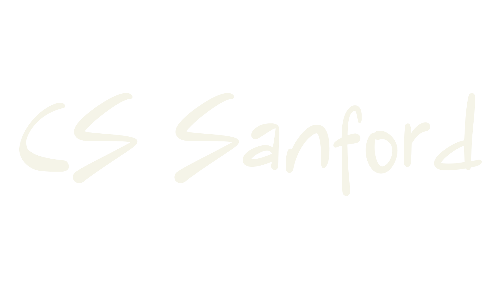 CS Sanford, logo font preview