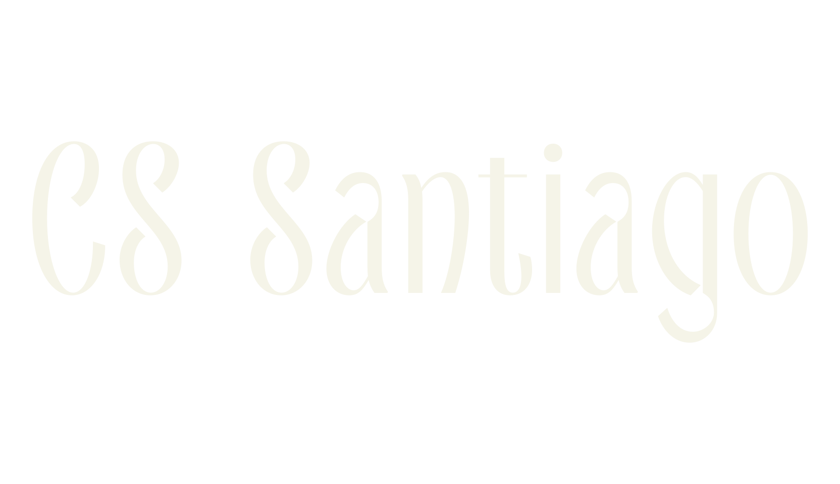 CS Santiago, logo font preview