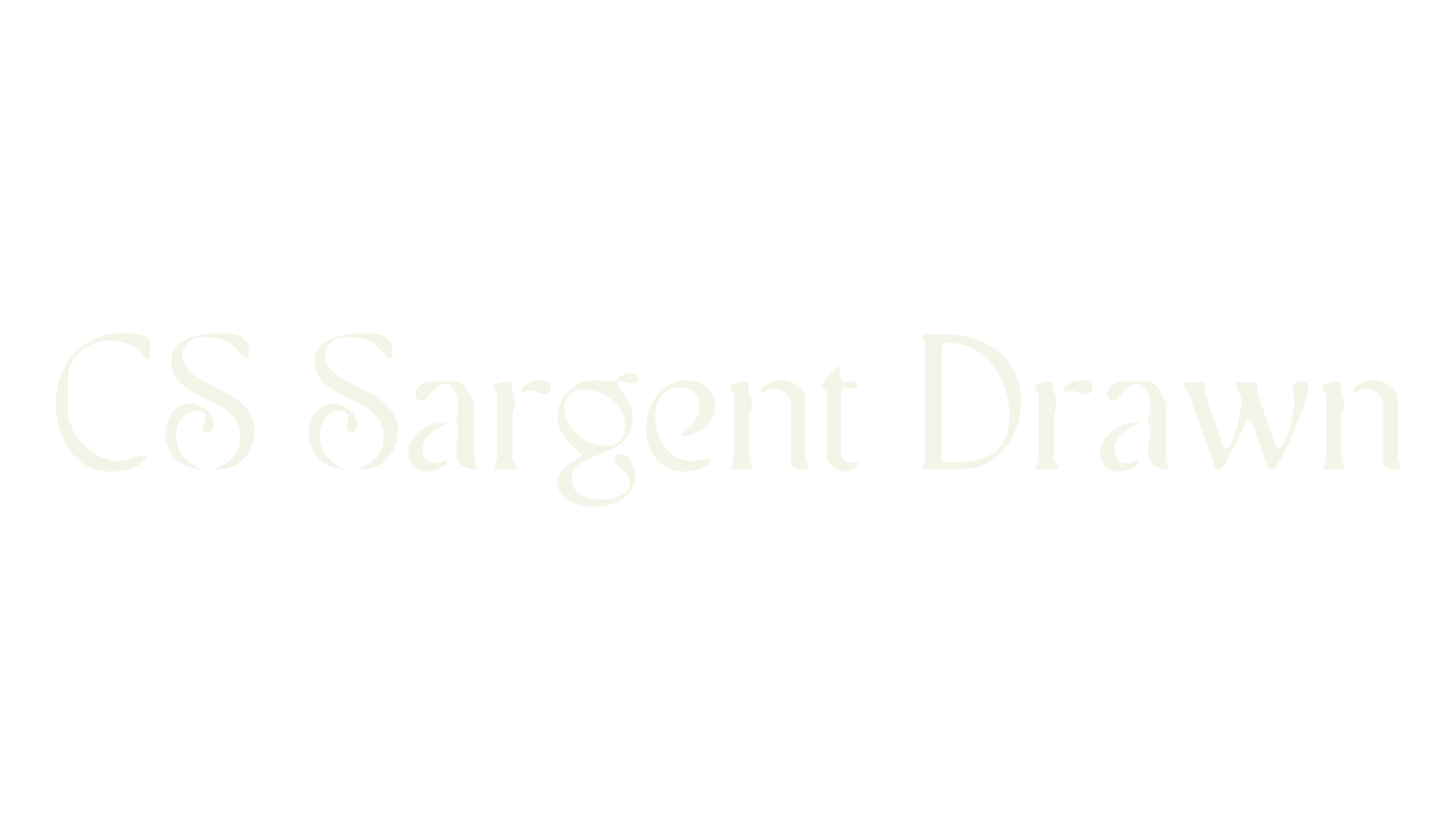 CS Sargent Drawn, poster font preview