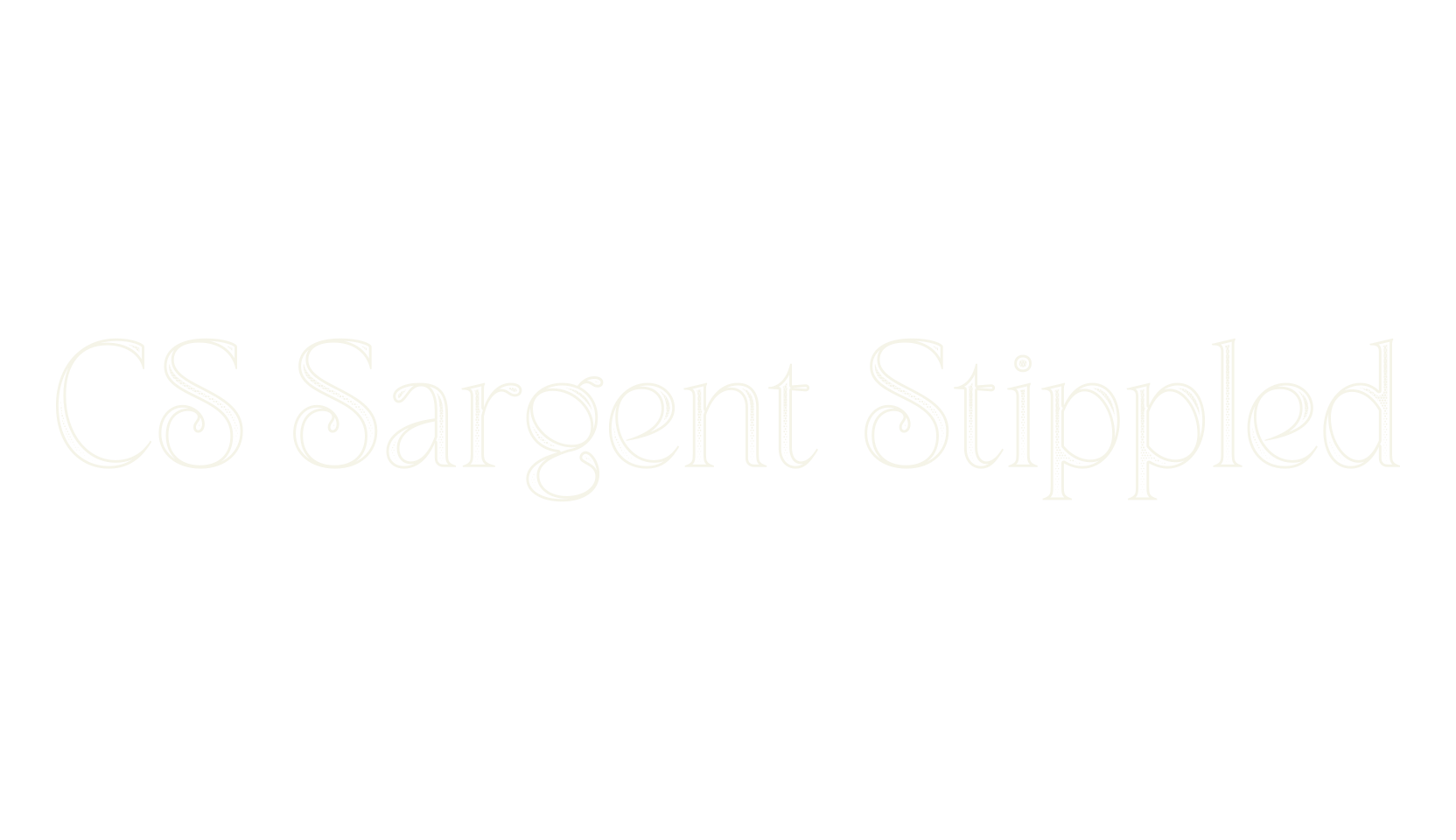 CS Sargent Stippled, serif font preview