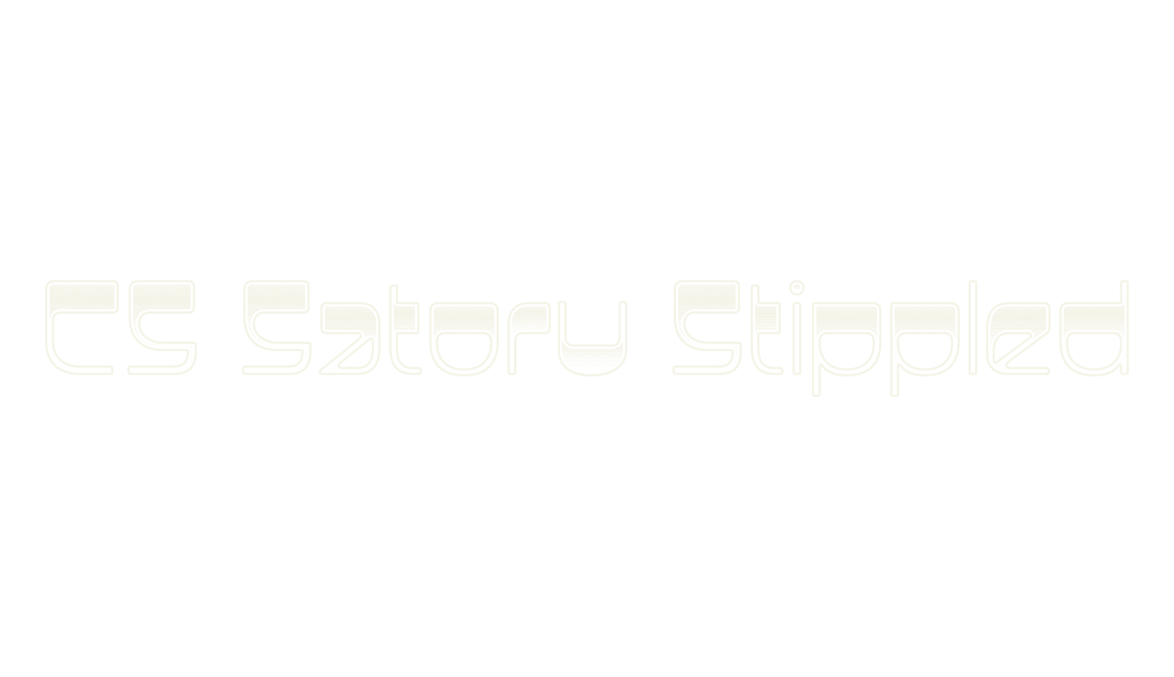CS Satoru Stippled, display market font preview
