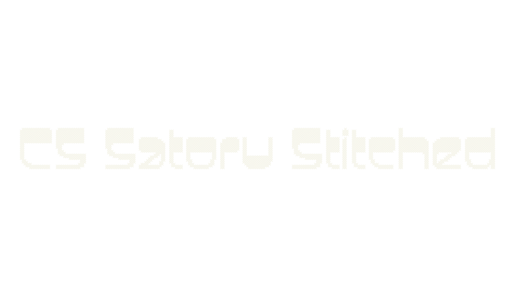 CS Satoru Stitched, display market font preview