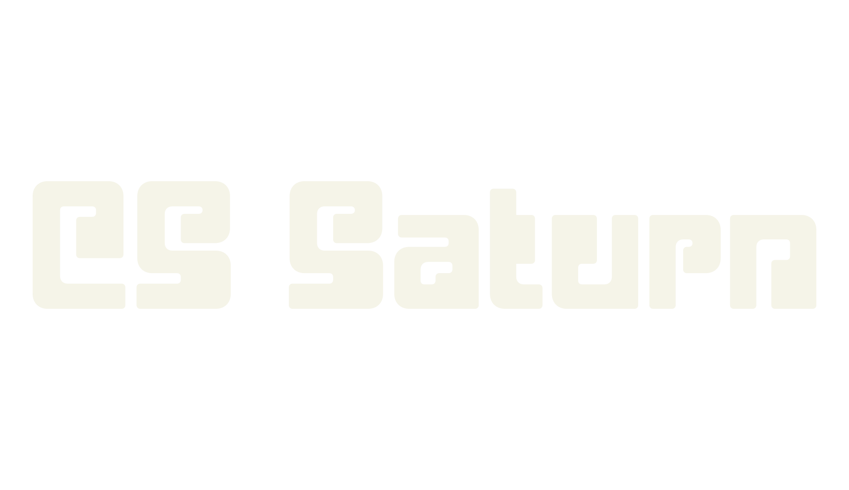 CS Saturn, logo font preview