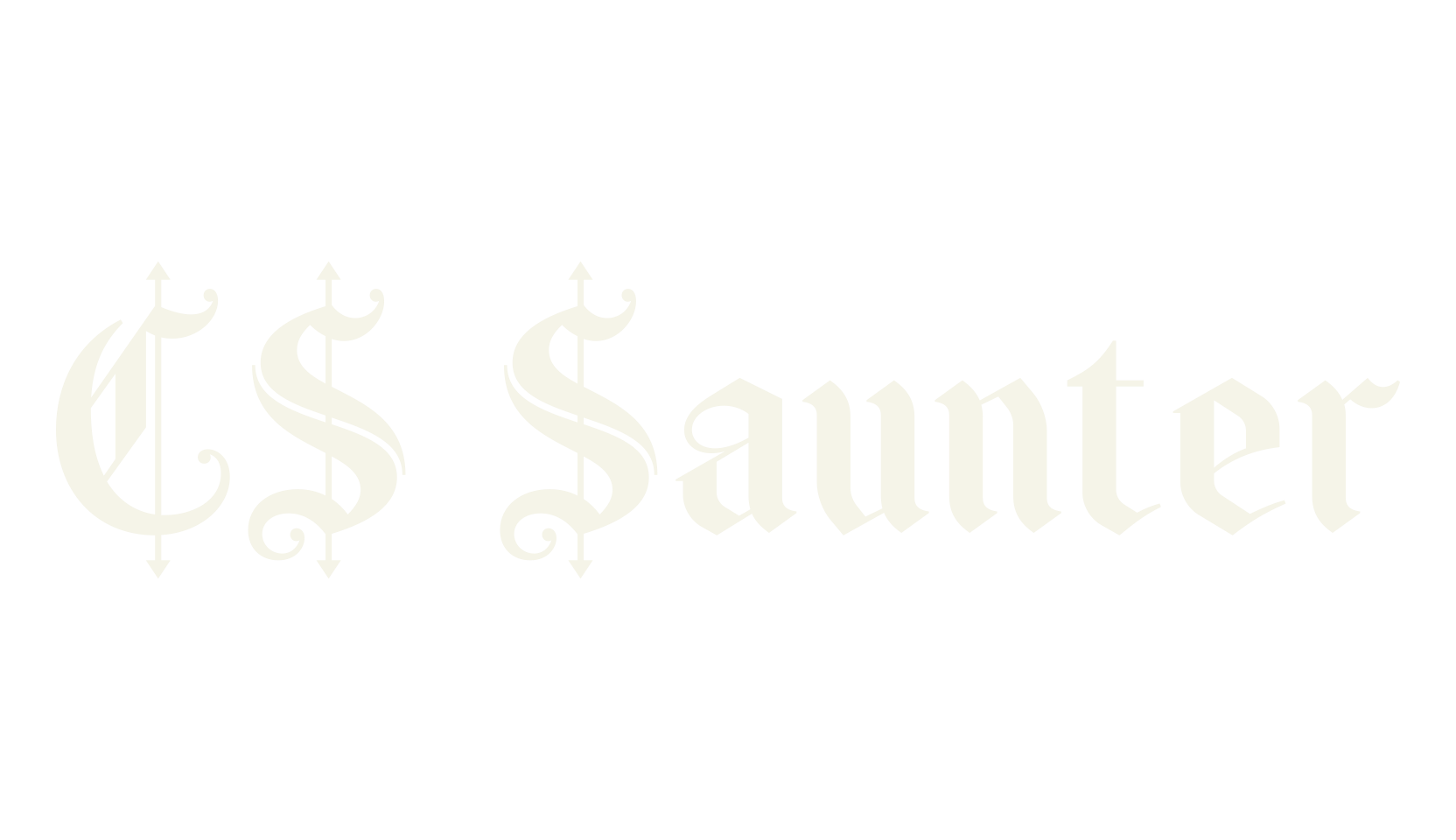 CS Saunter, old english font preview