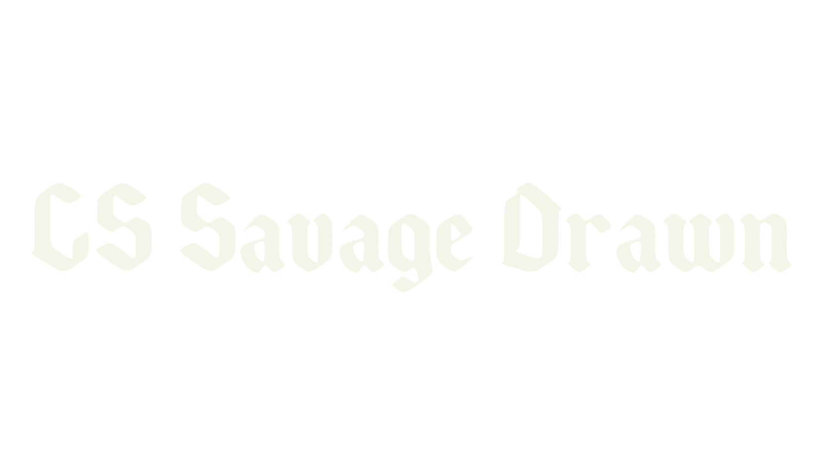 CS Savage Drawn, blackletter font preview