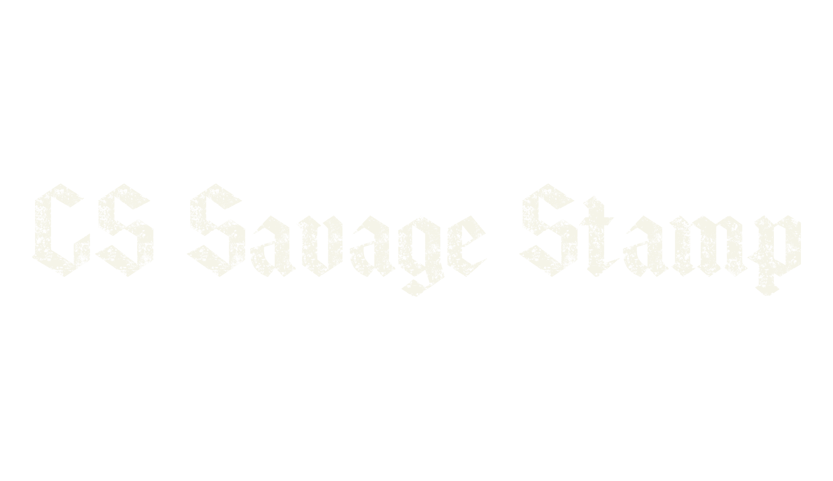 CS Savage Stamp, display market font preview