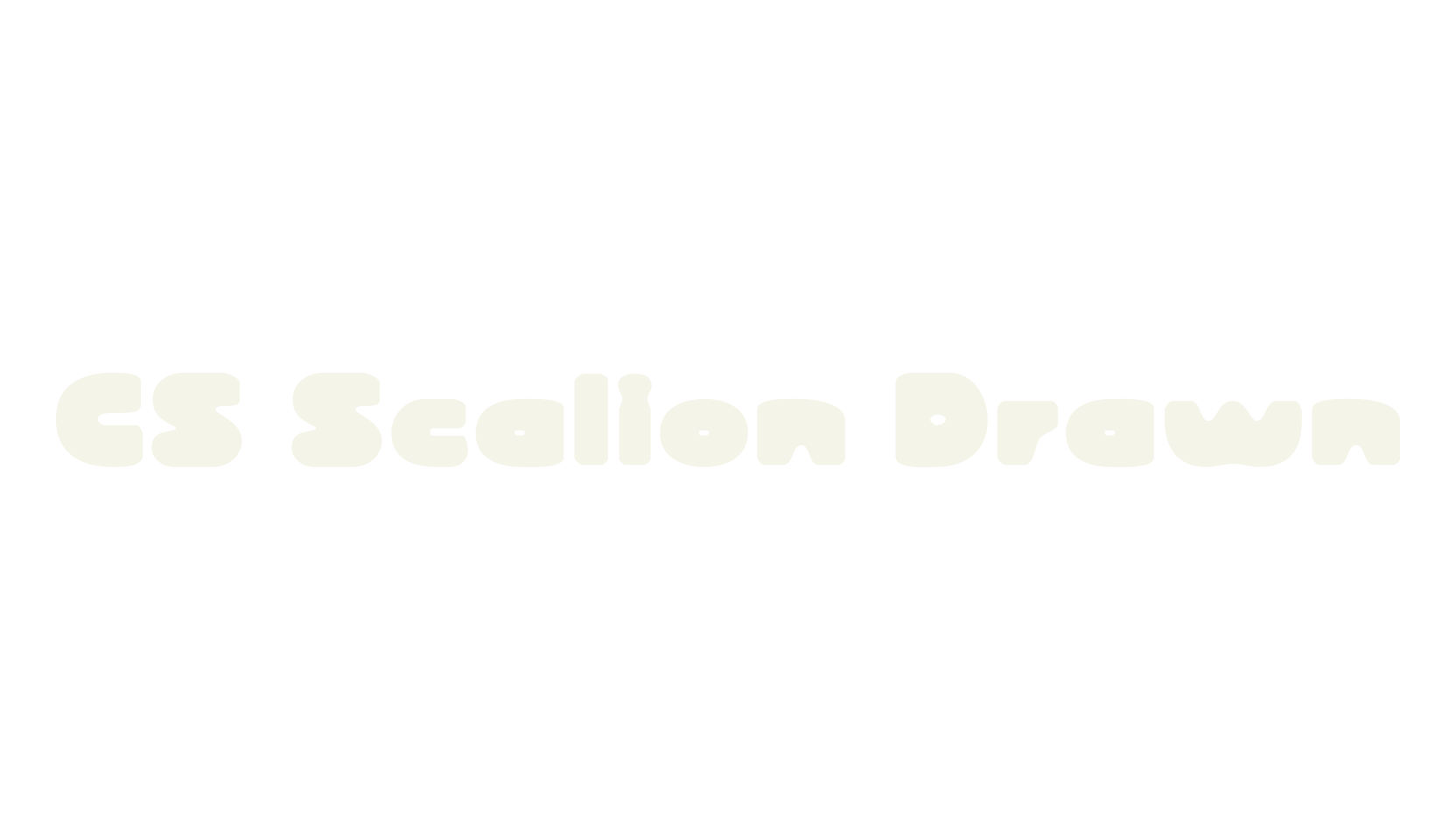 CS Scalion Drawn, bold font preview