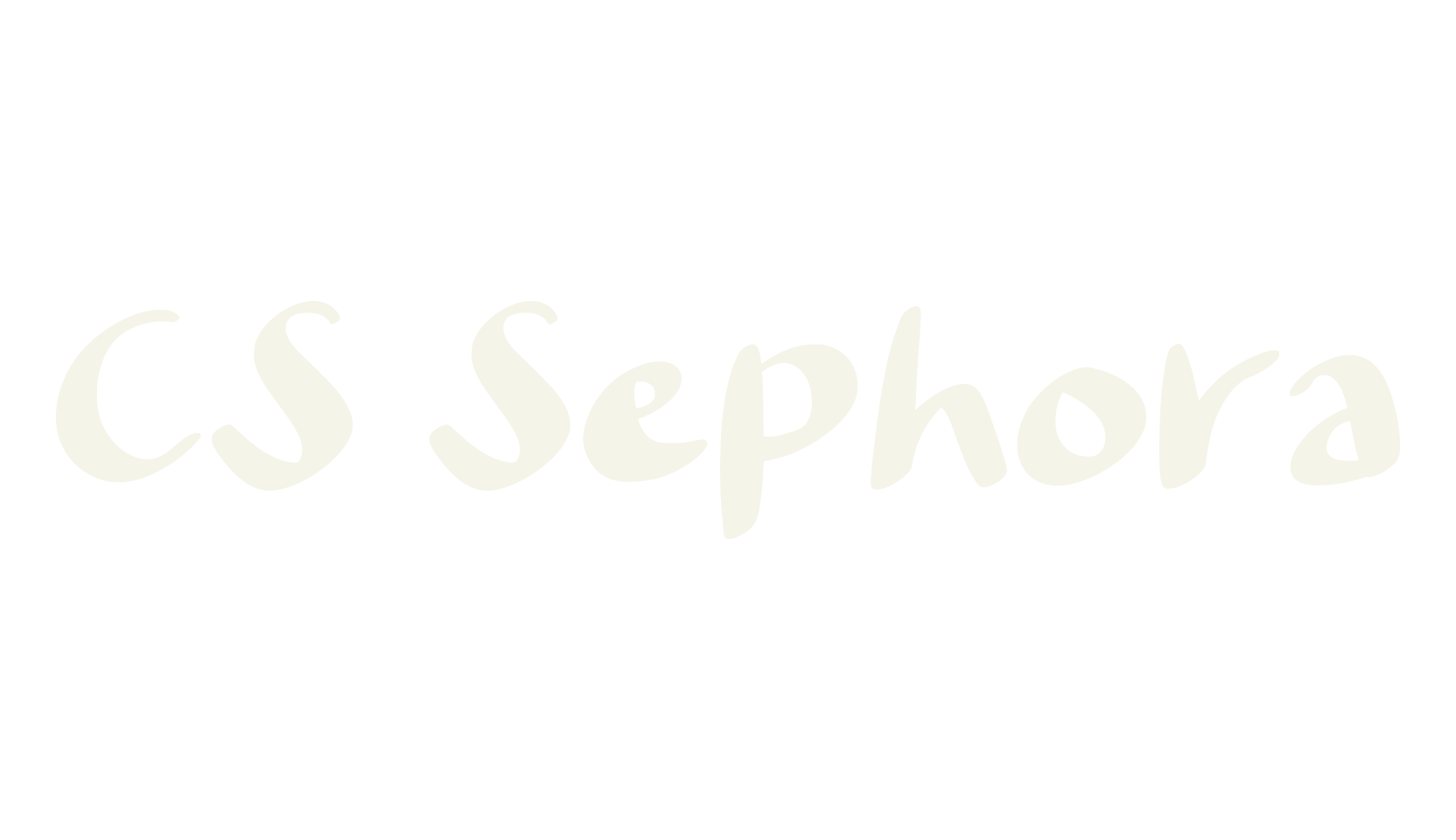 CS Sephora, logo font preview