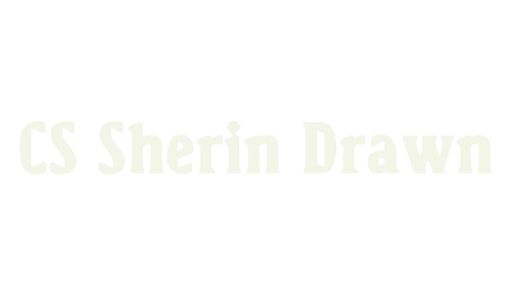 CS Sherin Drawn, display market font preview