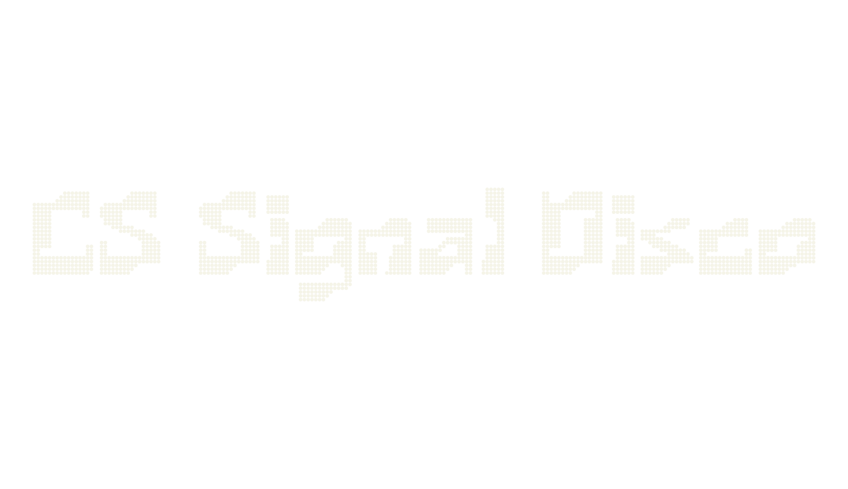 CS Signal Disco, display market font preview