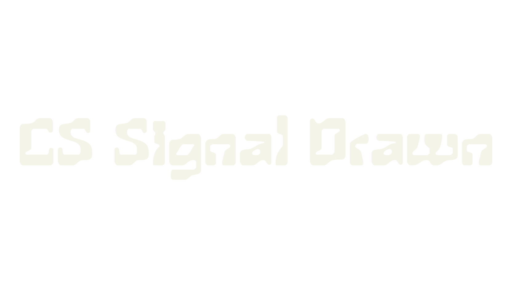 CS Signal Drawn, bold font preview